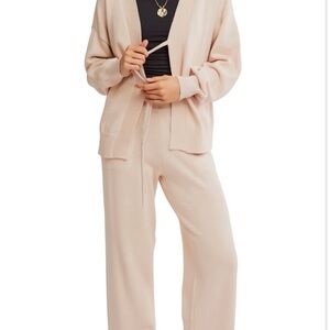 Free People Solar Cardigan Pants set- small